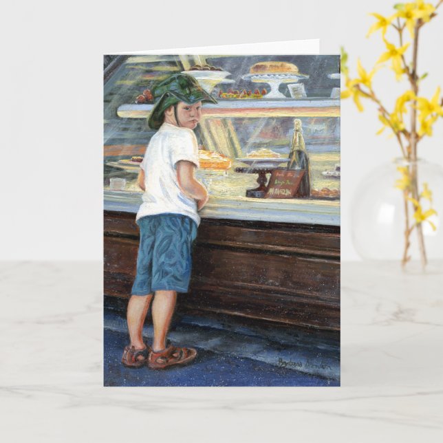 “Dessert Denied” Blank Card (Yellow Flower)