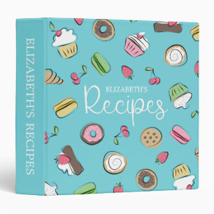 Dessert Doodles Baked Goods Recipes Binder