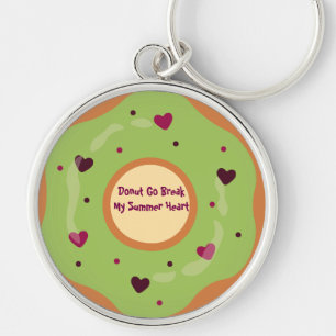 Dessert,Doughnut,Doughnut Go Break My Summer Heart Keychain