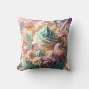 dessert fairy throw pillow