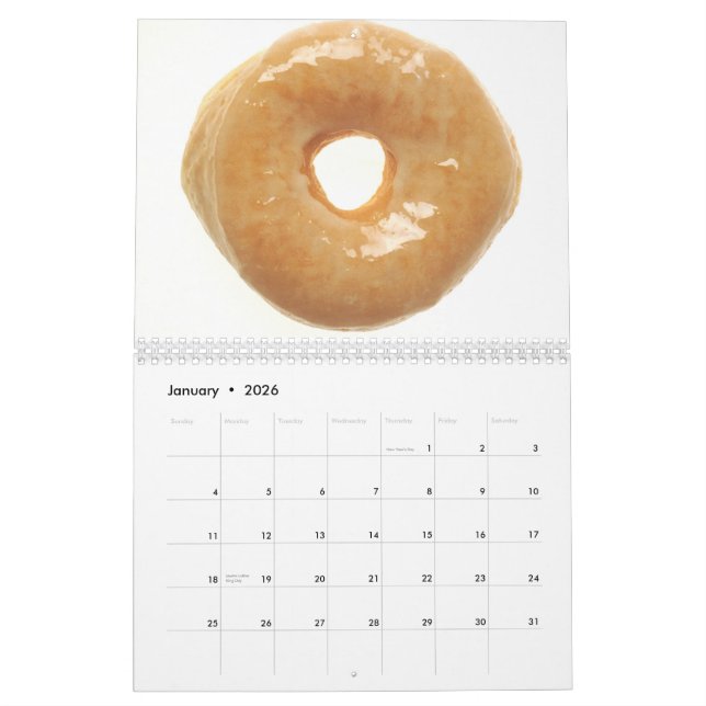 Dessert Foods Calendar (Jan 2026)