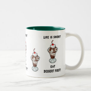 Dessert Life Two-Tone Coffee Mug