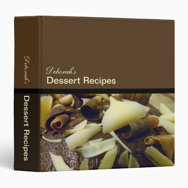 Dessert Recipes (1.5") Binder (Front/Spine)