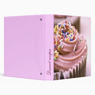 Dessert recipes binder