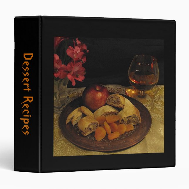 Dessert Recipes Binder (Front/Spine)