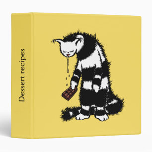 Dessert recipes funny cat lover binder