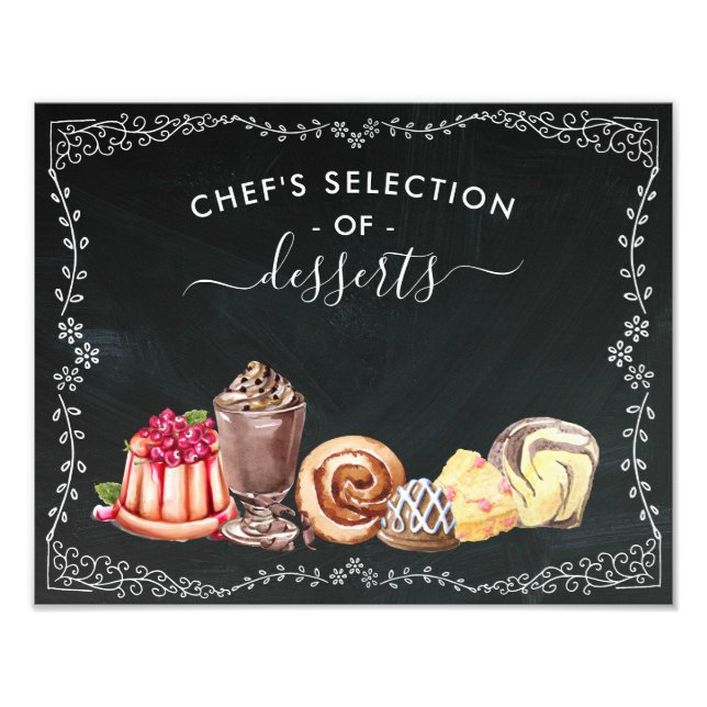 Dessert Station | Wedding Chalkboard Sign (Front)