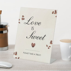 Dessert Table Love Is Brewing Bridal Shower Sweets Pedestal Sign