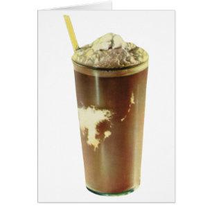 Dessert vintage, Shake au chocolat et crème écaill