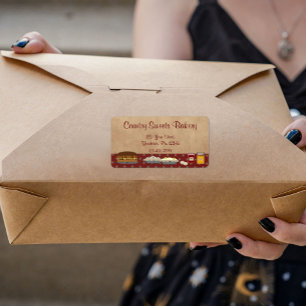 Desserts Bakery Business Label