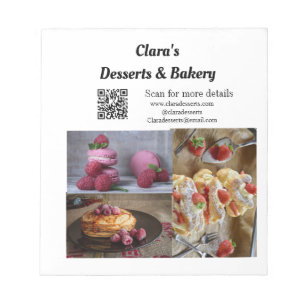 Desserts Bakery restaurant add name details text Notepad