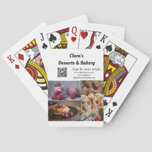 Desserts Bakery restaurant add name details text Playing Cards