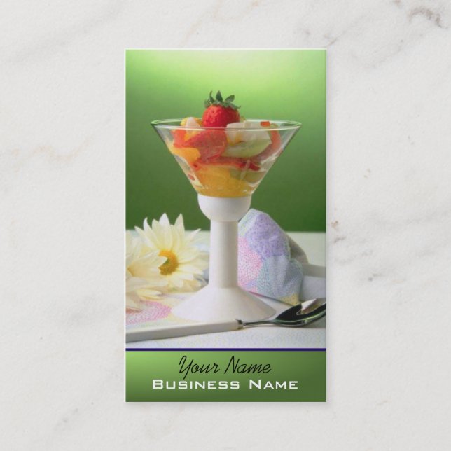 Desserts - carte de profil de nourriture (Devant)