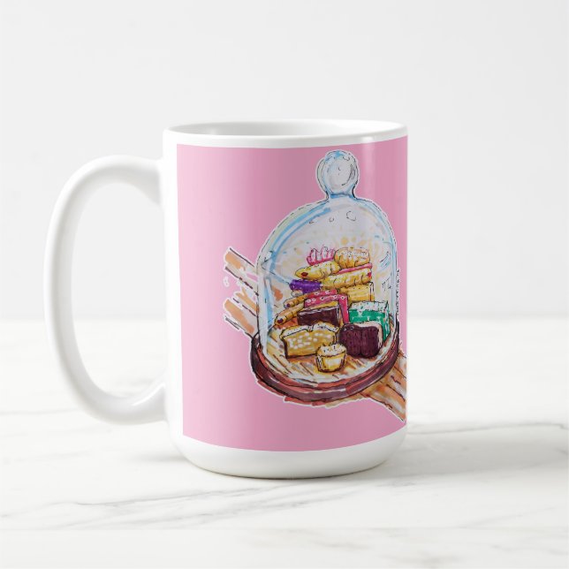 Desserts Under Glass Dome Coffee Mug (Left)