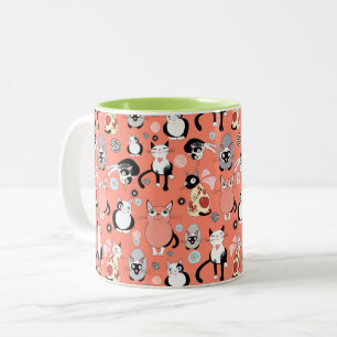 Dessin amusant Chats Café Mug