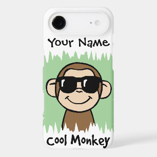 Dessin animé Clip Art Singe cool avec des lunettes