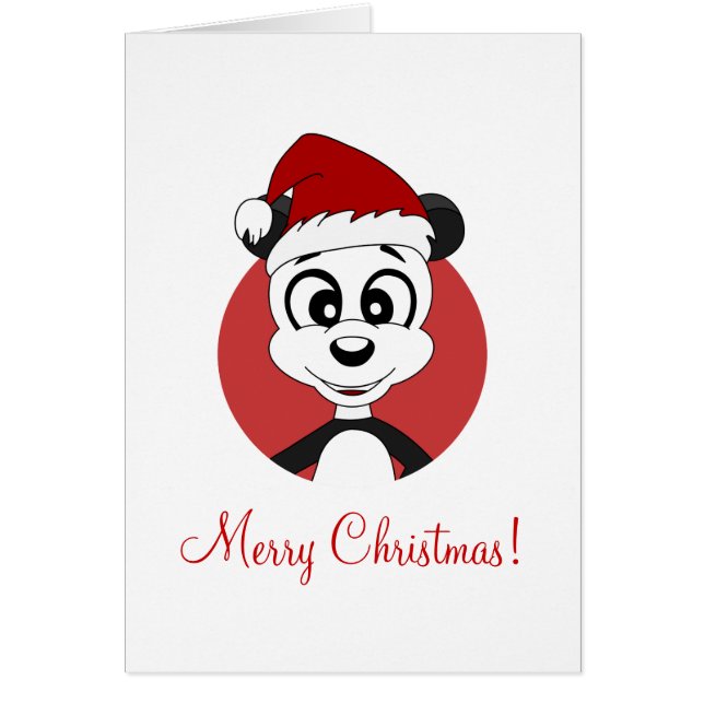 Dessin animé de panda de Noël (Devant)