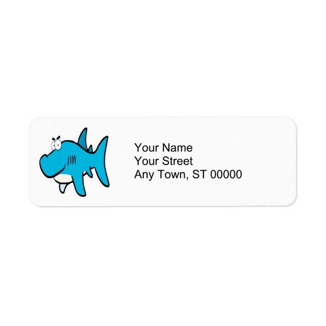 dessin animé de requin souriant (Devant)