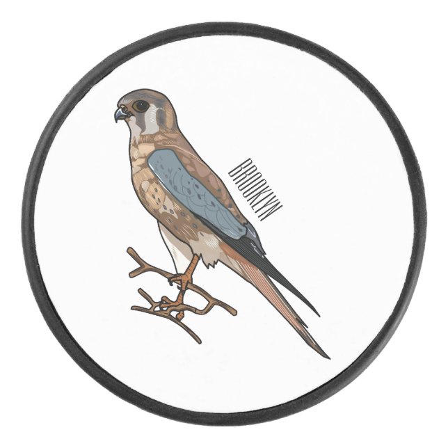 dessin animé d'oiseau-kestrel américain (Devant)