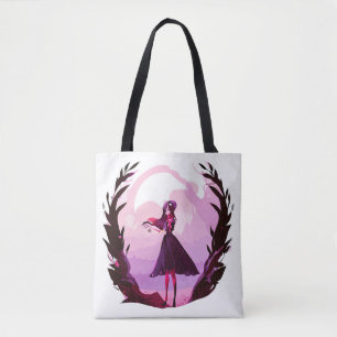 dessin animé fille sac fourre-tout