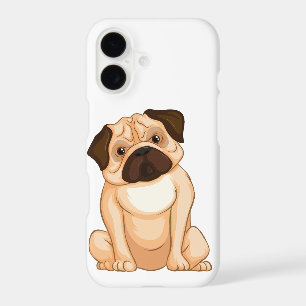 Dessin animé Pug grincheux