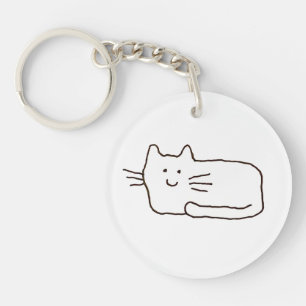 Dessin au trait de chat de dessin animé