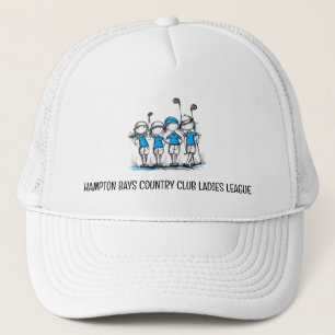 Dessin BLUE Casquette de la Ligue de Golf Dames cu