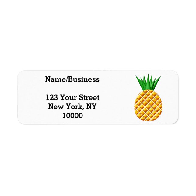 Dessin D'Ananas En Jaune Et Vert (Devant)