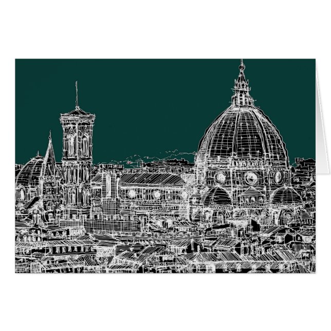 Dessin d'architecture de Florence (Devant Horizontal)