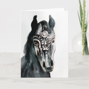 Dessin d'art du cheval Carte de voeux