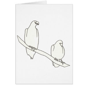 Dessin d'art en détail de deux aigles sur une cart