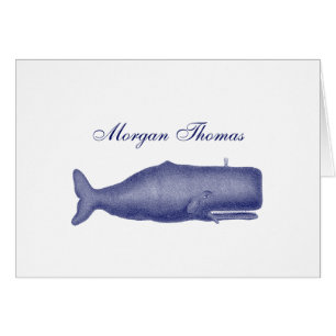 Dessin de baleine du XIXe siècle de style vintage