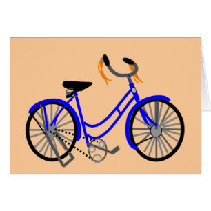 Dessin de bicyclette, style des années 1950