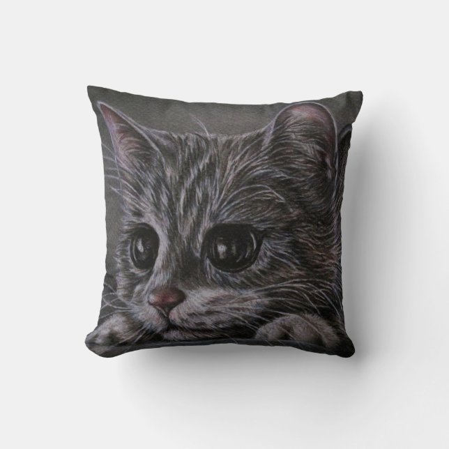Dessin de chaton sur le coussin (Recto)