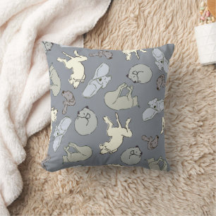 Dessin de chien endormi sur des coussins