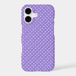 dessin de courtepointe violet à pois blancs