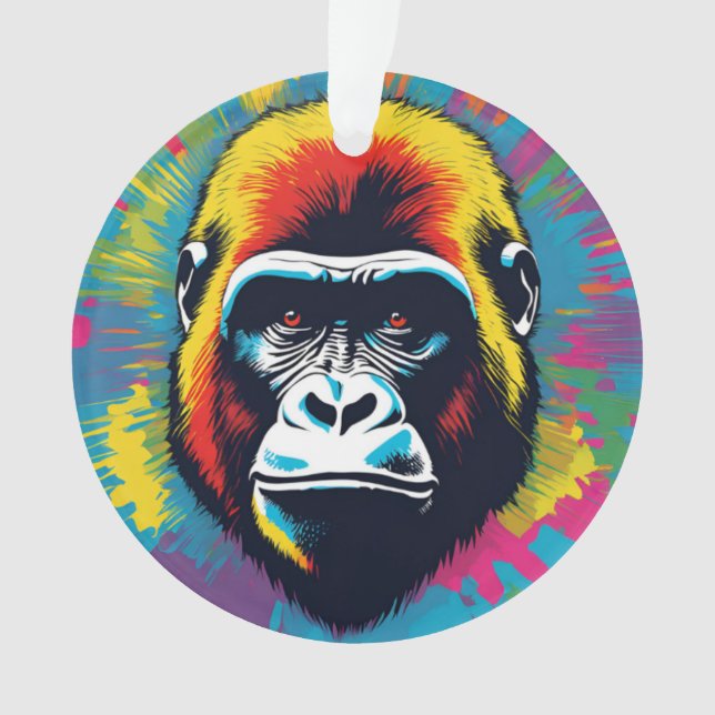 Dessin de dessin de peinture Gorilla Pop (devant)