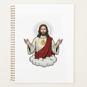 Dessin de gravure vintage dévotionnel du Sacré-Cœu