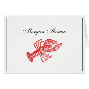 Dessin de homard rouge vintage no 1