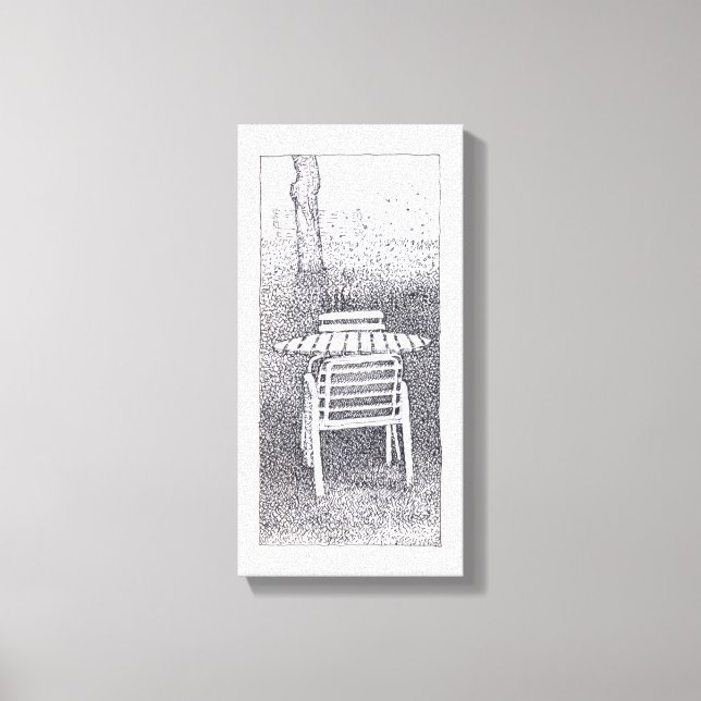 Dessin de JARDIN SILENCIEUX Impression de toile (Recto)