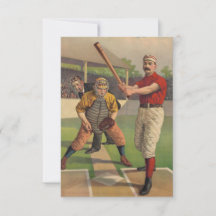 Dessin de la carte de base-ball vintage