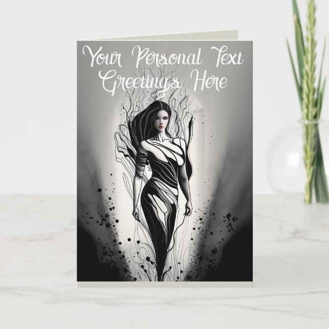 Dessin de modèle magnifique personnalisable à l'en (Devant)