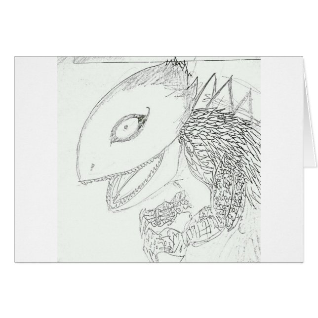 dessin de monstre lézard (Devant horizontal)