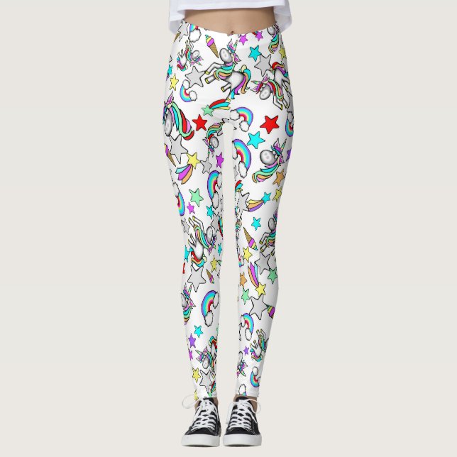 Dessin de Unicorn Dames Leggings (Devant)