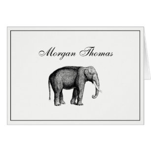 Dessin d'éléphant vintage