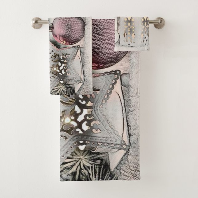 Dessin d'ornements de Noël vintage (En situation)