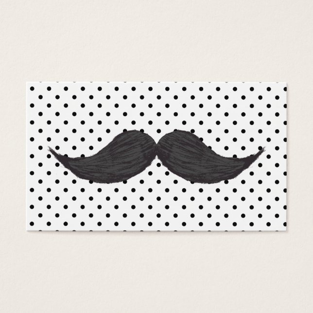 Dessin Drôle De Moustache Et Pois Noirs (Devant)