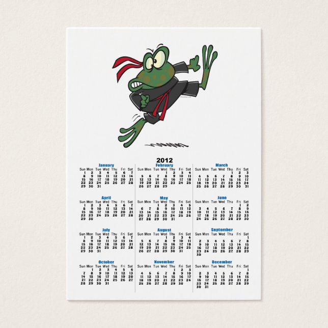 dessin humoristique de grenouille ninja (Devant)