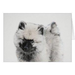 Dessin Keeshond Chiot - Joli dessin original Chien