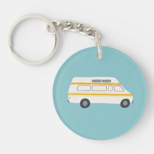 Dessin mignon du cru rv Van Motorhome Campervan